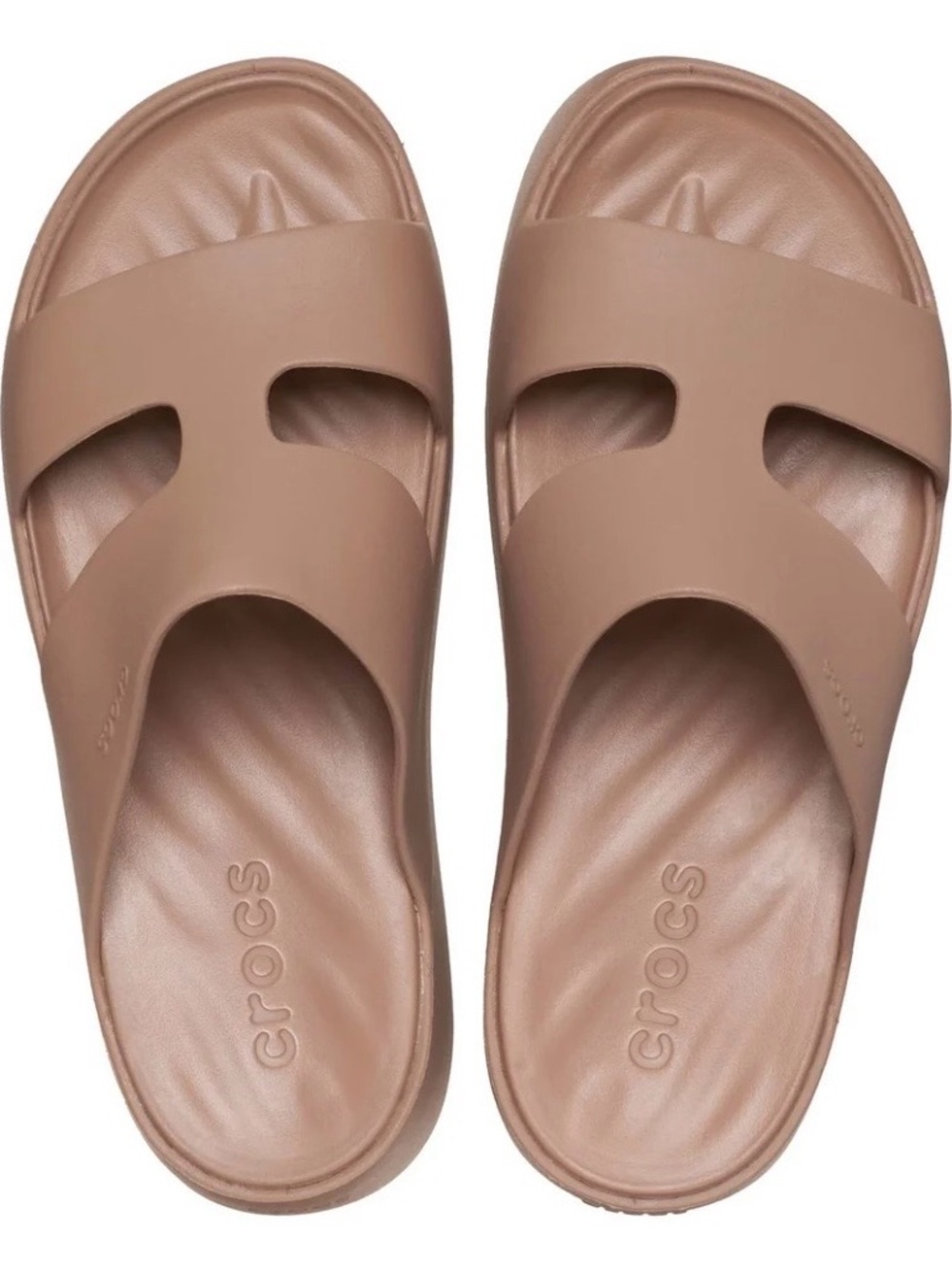 Crocs Brooklyn Platform Slide Sandals Taupe Women’s Size 11 NWOT